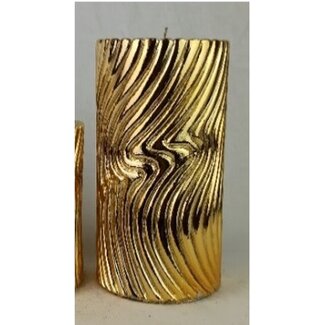 Daniel Ost Candles Gold Metallic Betulla Pillar mm.h. 150x90