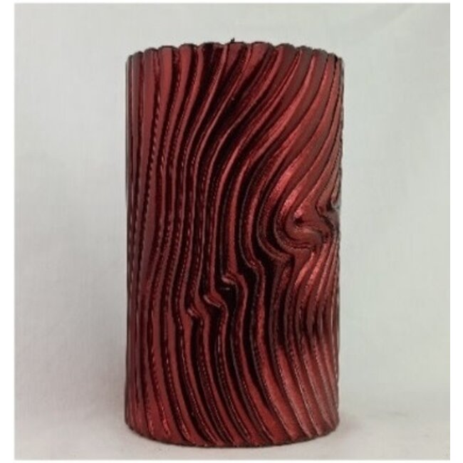Daniel Ost Candles Bordeaux Metallic Betulla Pillar mm.h. 150x90