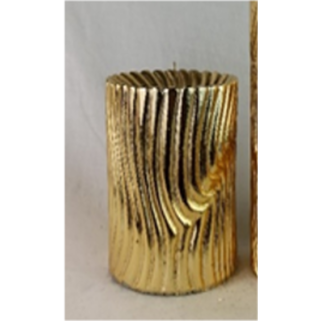 Daniel Ost Candles 11Gold Metallic Betulla Pillar mm.h. 100x90