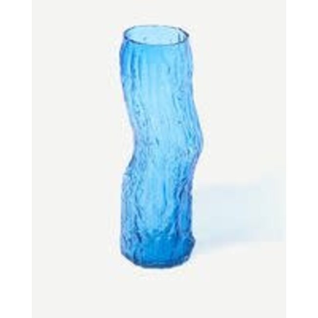 PolsPotten Tree Log Vase - L - blue