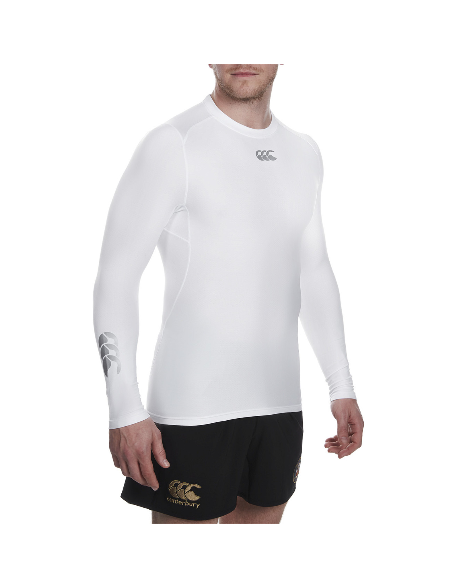 Canterburry Thermoreg Long Sleeve Top Sr-WHITE