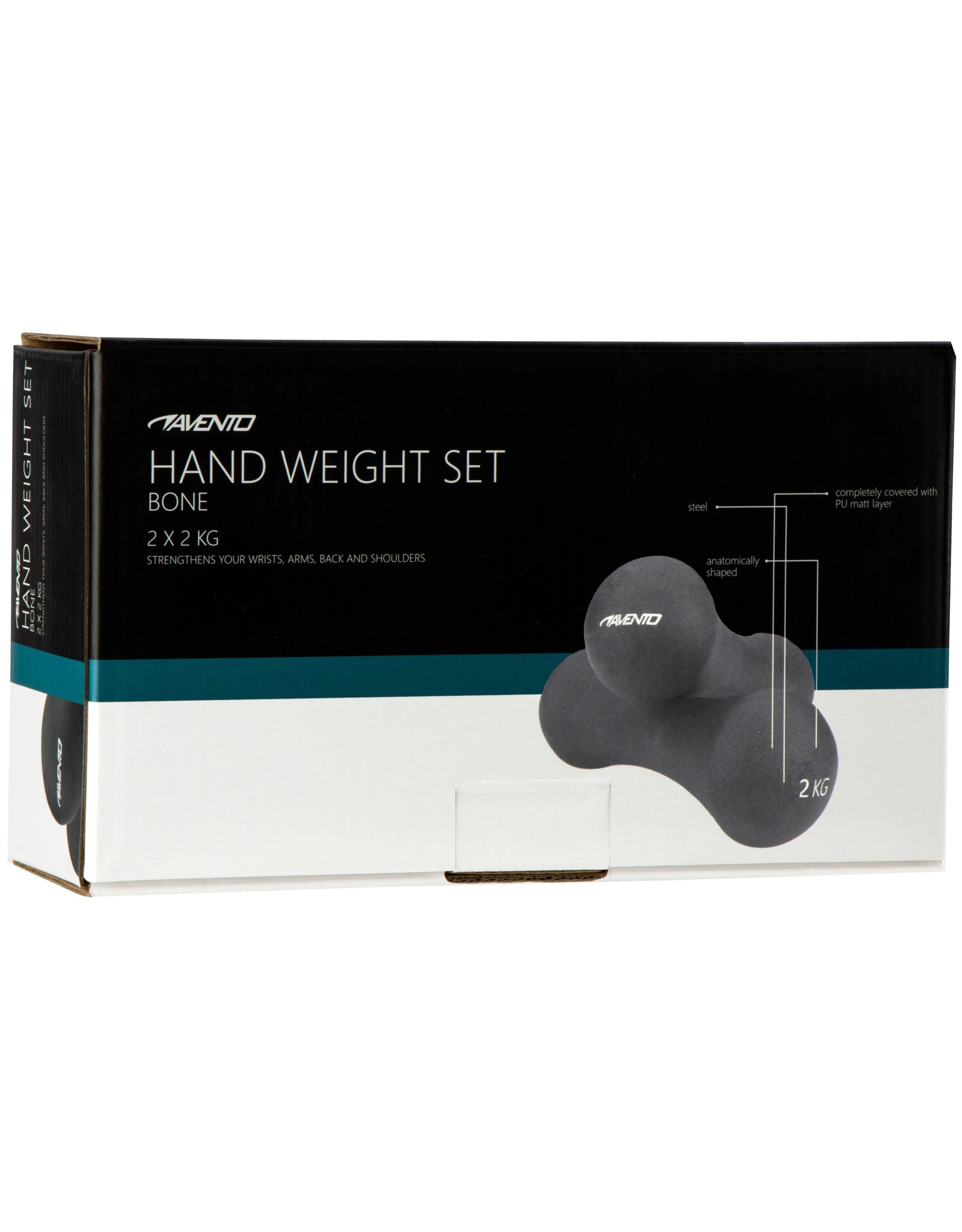 Avento Handgewicht Set • Bone - 2x 2 kg •
