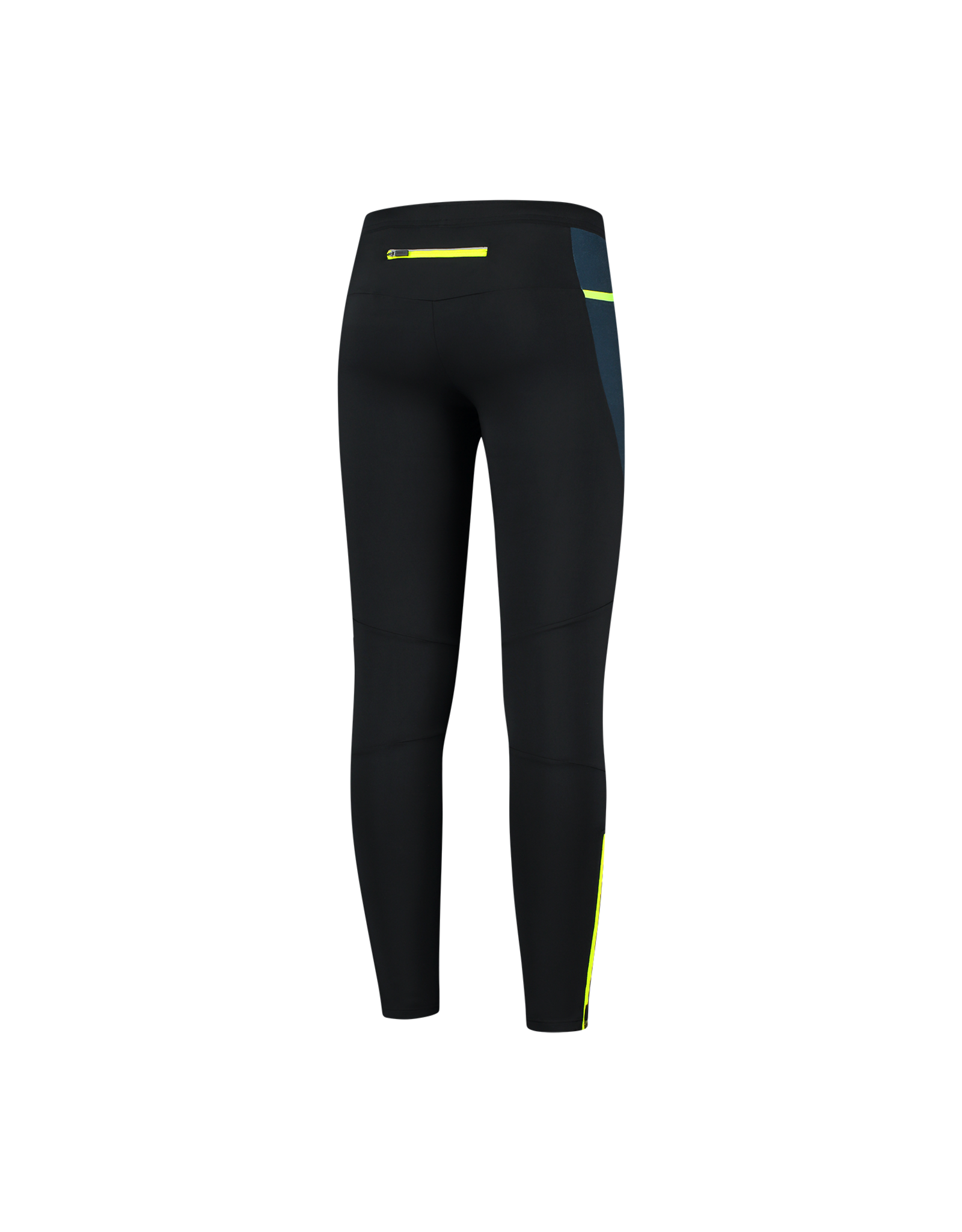 Rogelli Runningtight Lang Electro zwart/blauw/fluor-gee