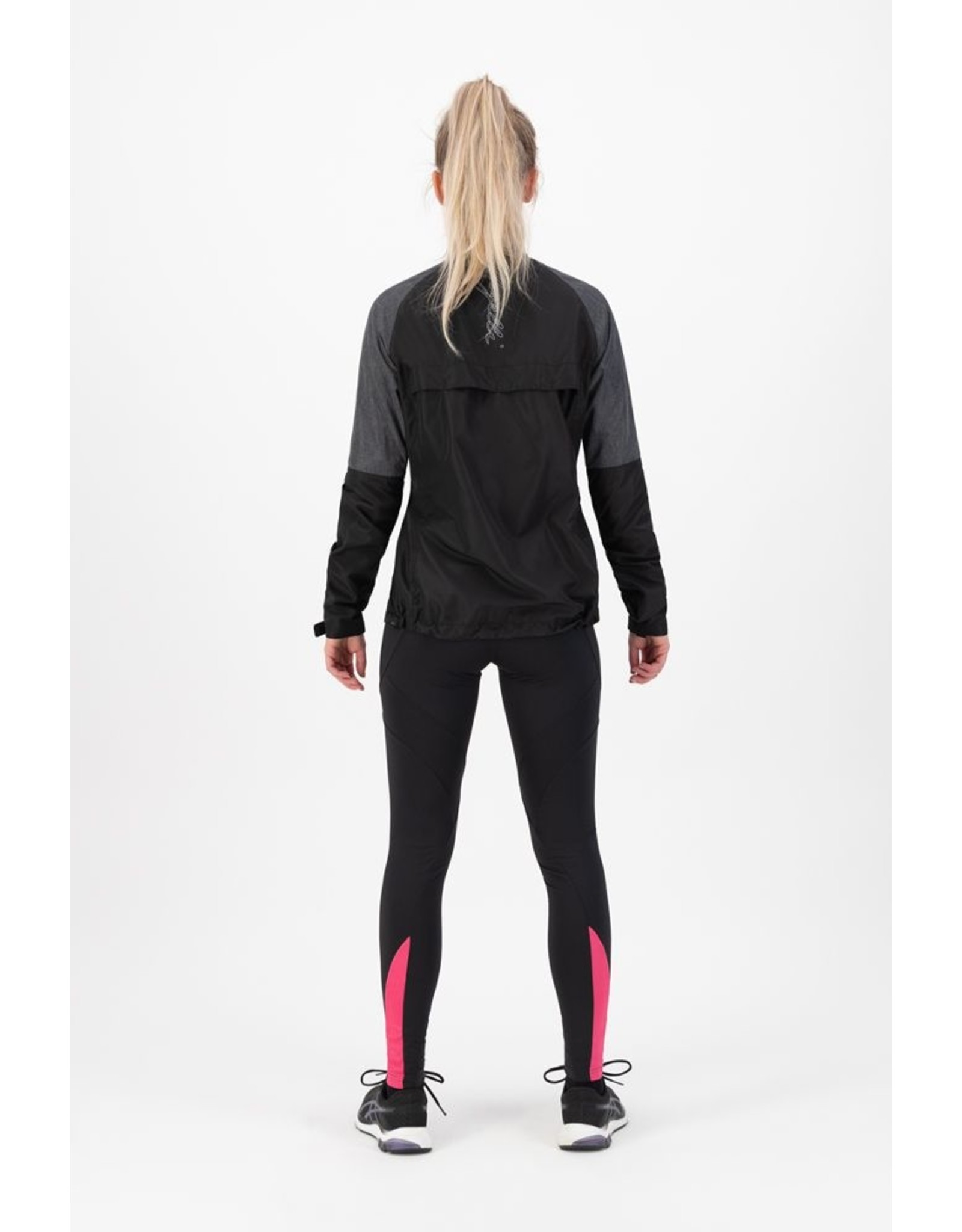 Rogelli Ds Runningjack Enjoy melange/zwart/roze