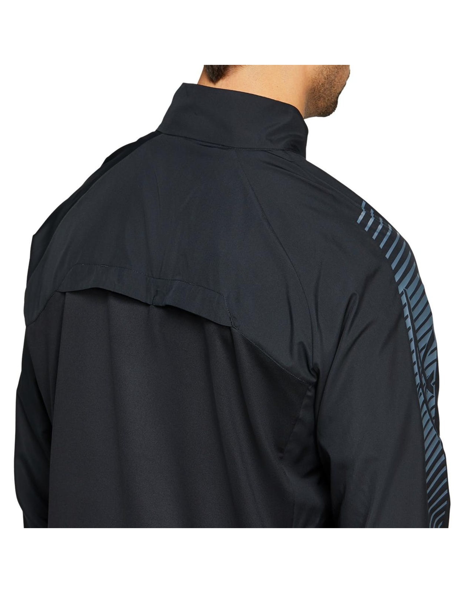 Asics ICON JACKET-Heren-PERFORMANCE BLACK/CARRIER GREY