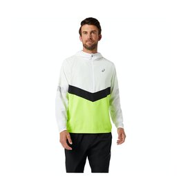 Asics LITE-SHOW JACKET-Heren-BRILLIANT WHITE/HAZARD GREEN