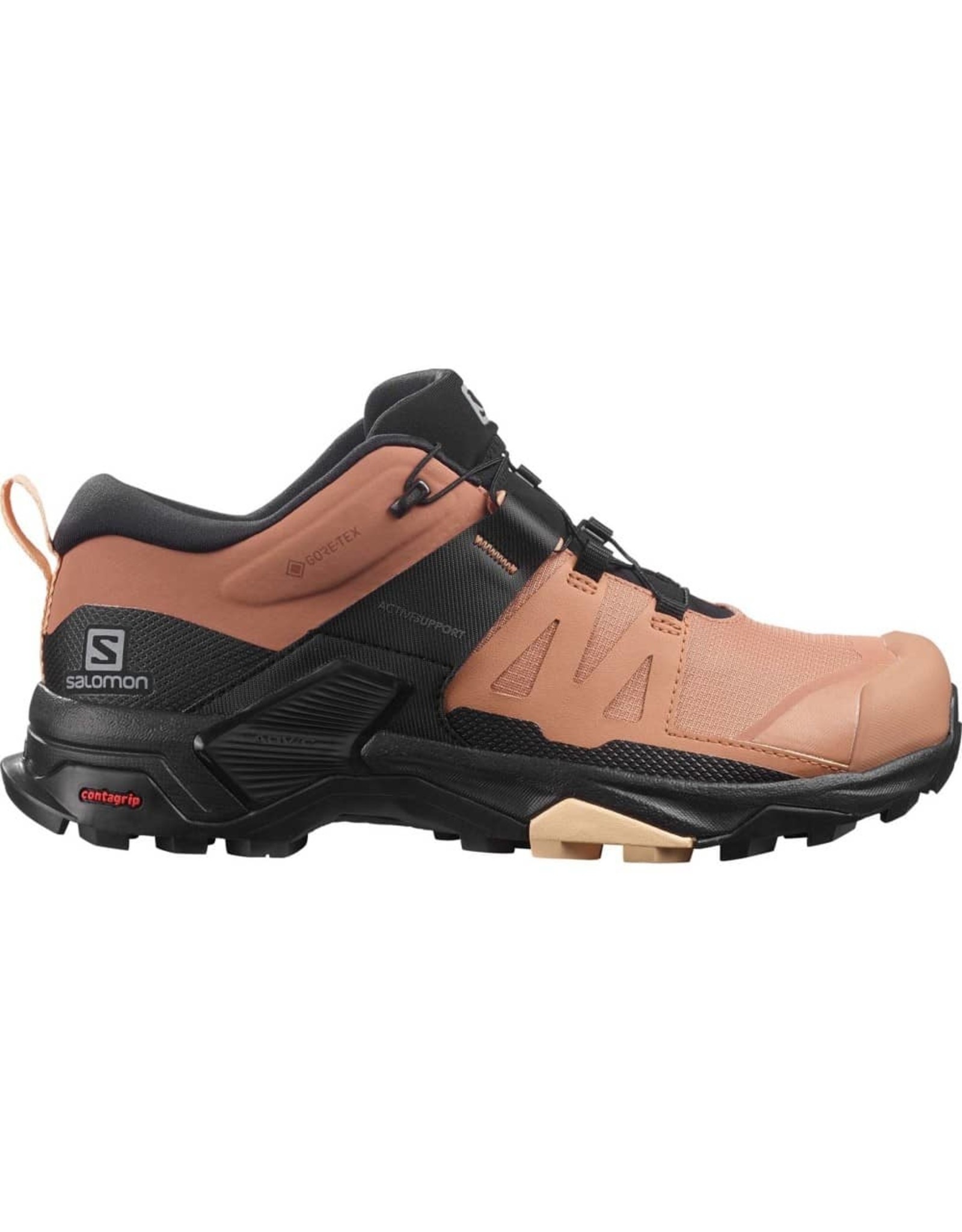 Salomon SHOES X ULTRA 4 GTX Dames-Mocha Mousse/Black