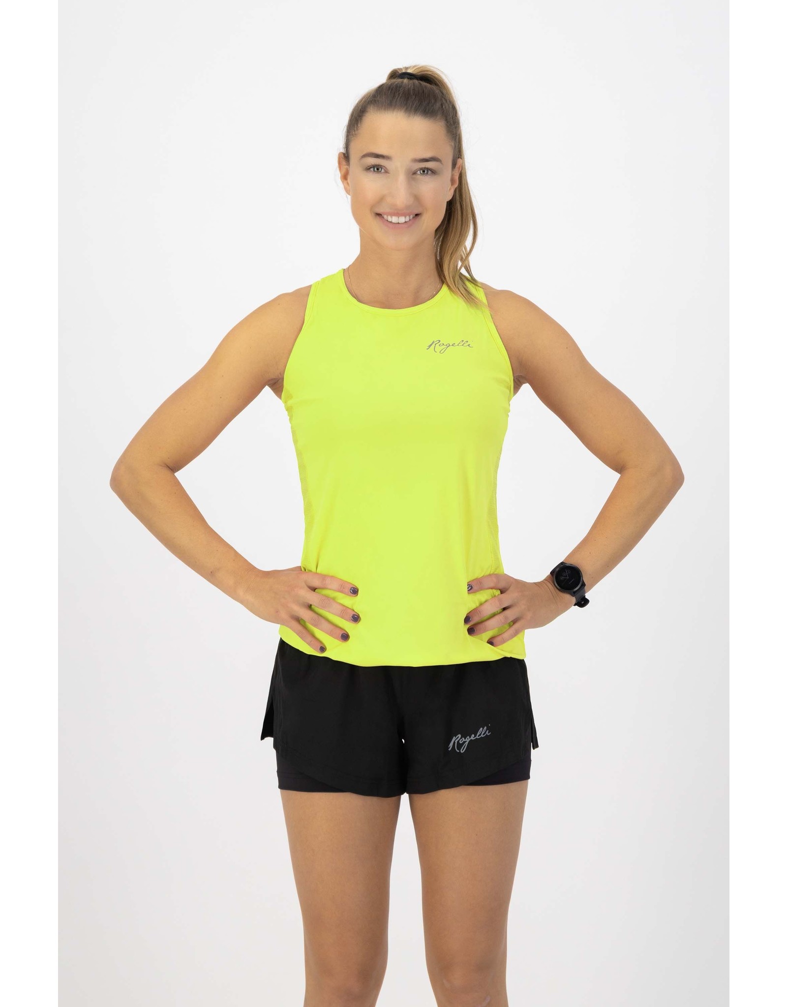 Rogelli Ds Runningsinglet Core Fluor-Geel