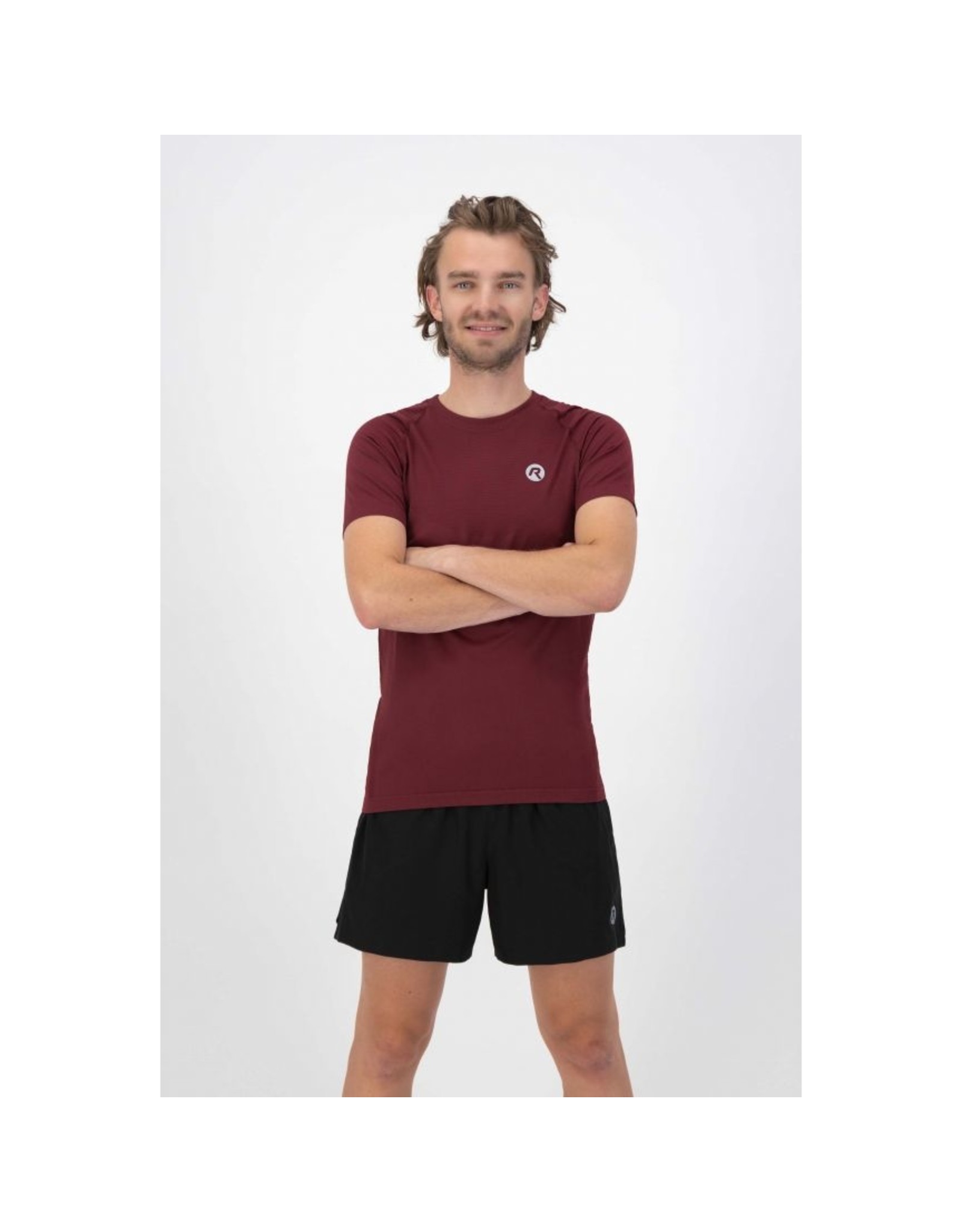 Rogelli Running T-shirt Essential Bordeaux-Melange