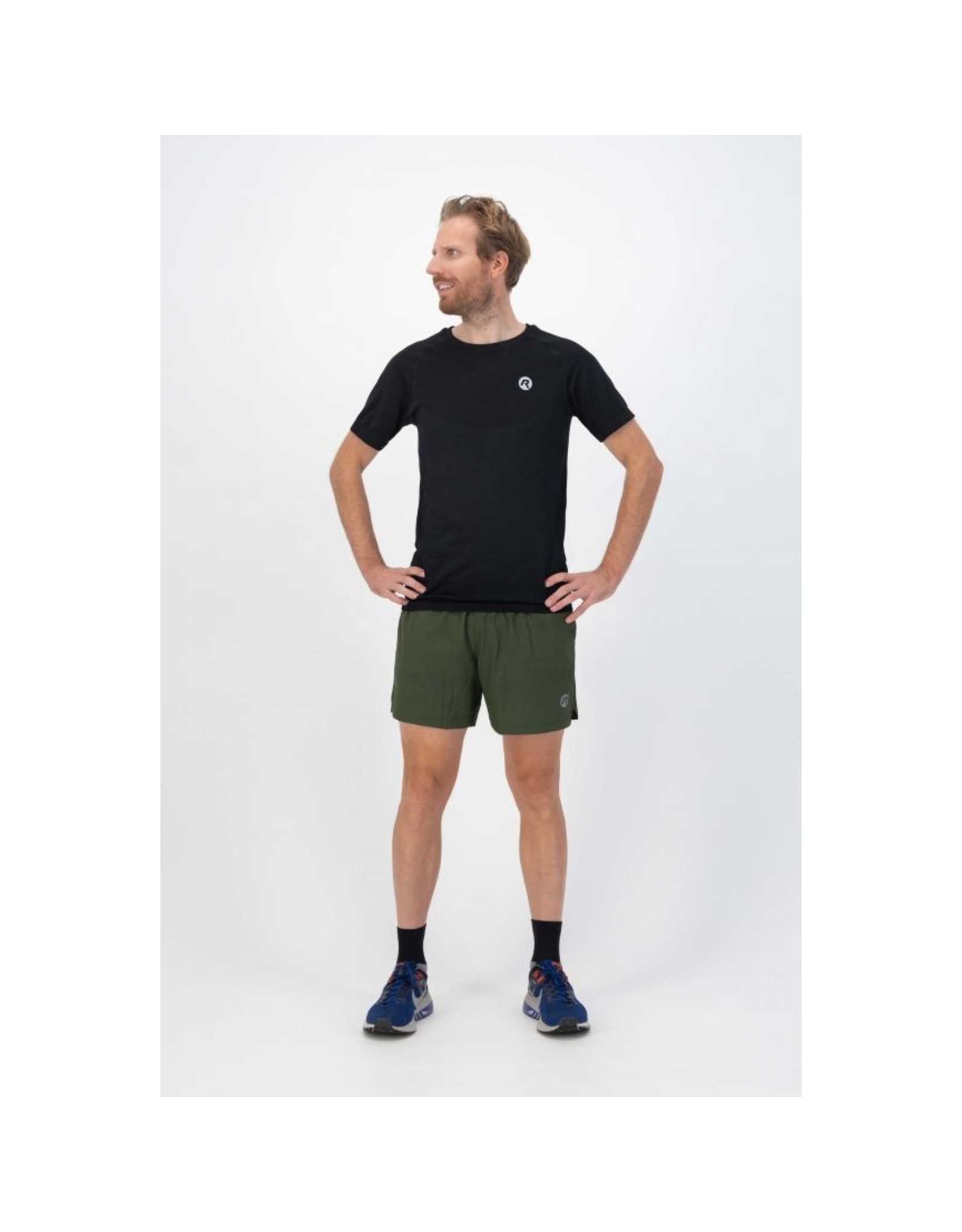 Rogelli Running T-shirt Essential Zwart-Melange
