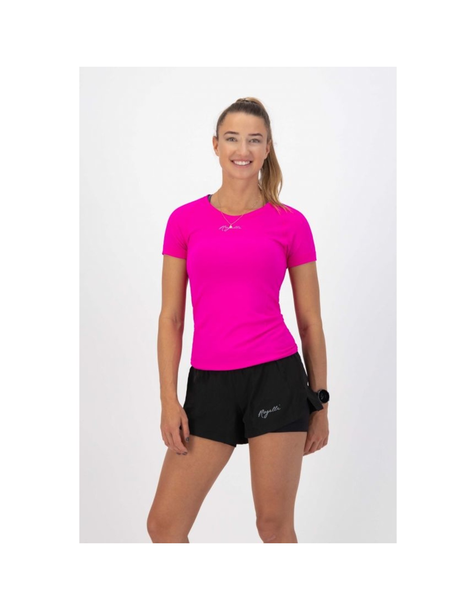 Rogelli Ds Running T-shirt Essential Roze-Melange