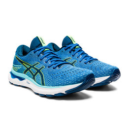 Asics GEL-NIMBUS 24-LAKE DRIVE/HAZARD GREEN-Heren