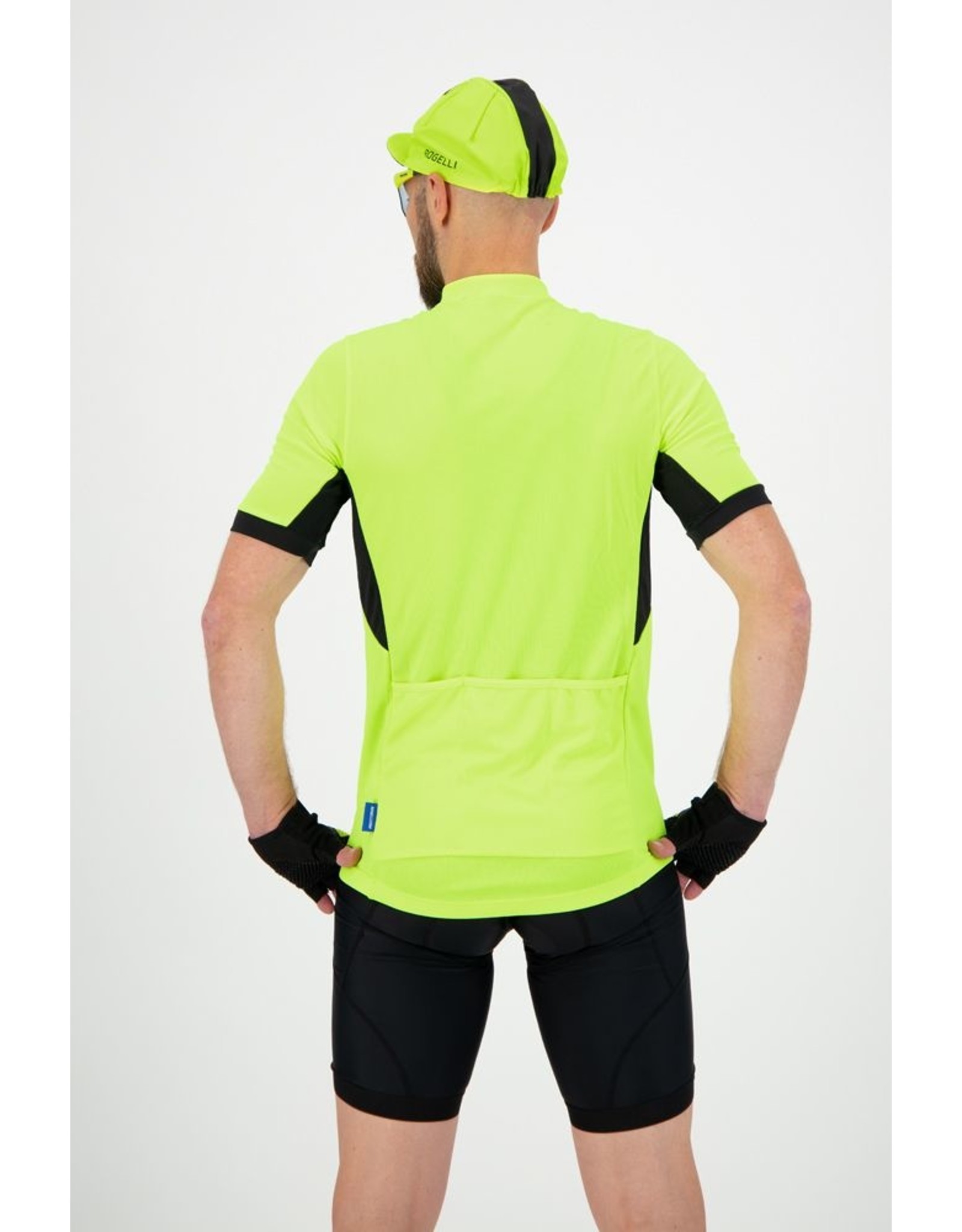 Rogelli Wielershirt KM Perugia2.0 Fluor/Zwart