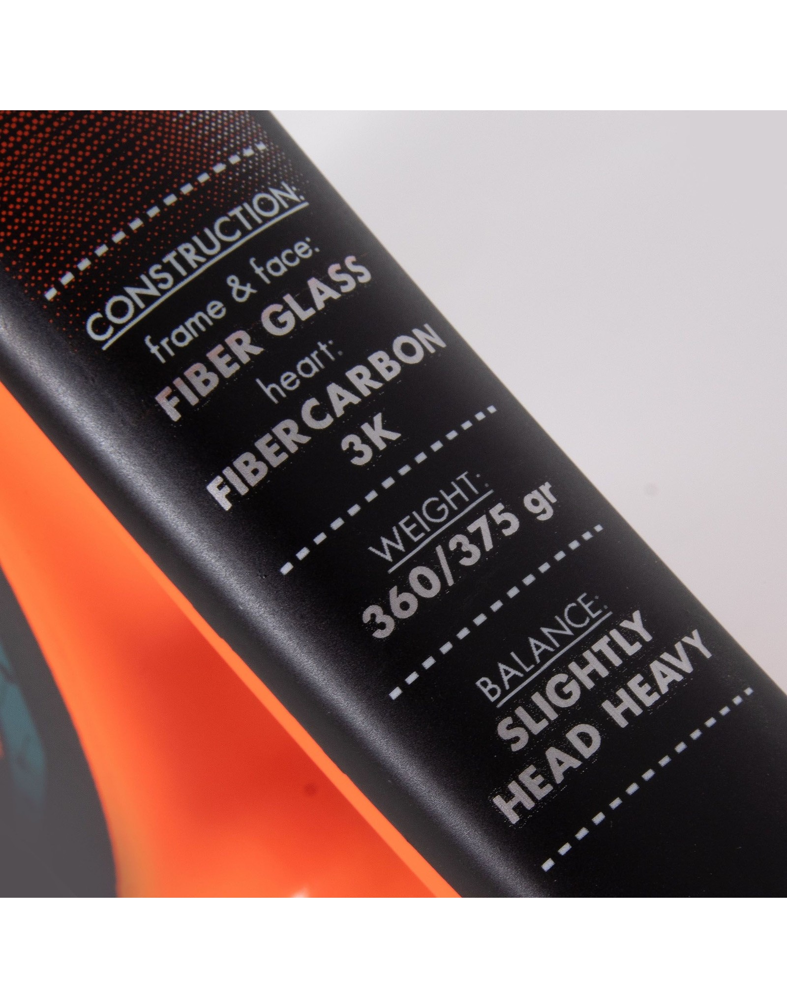 Reece Xplorer Attack Padel Racket-Black-Petrol-Neon Orange