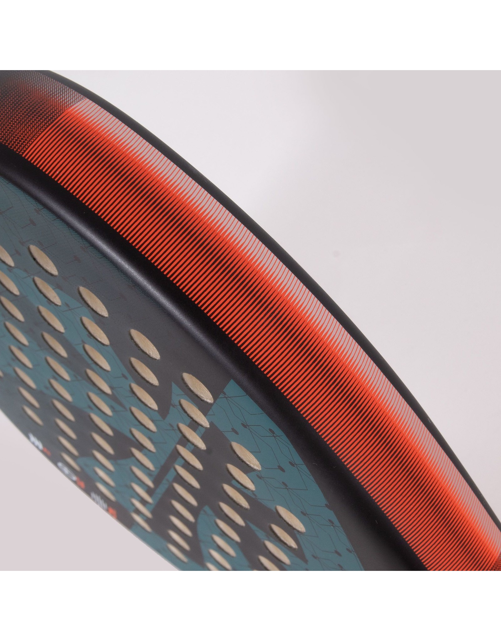 Reece Xplorer Attack Padel Racket-Black-Petrol-Neon Orange