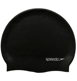 Speedo FLAT SIL CAP BLA