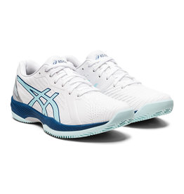 Asics SOLUTION SWIFT FF CLAY-WHITE/CLEAR BLUE-Dames