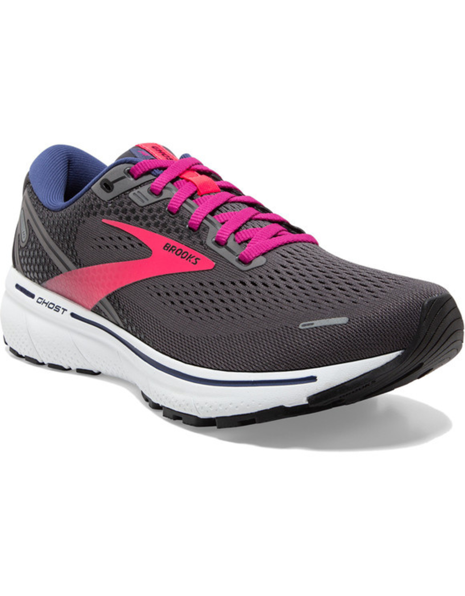 Brooks Ghost 14-Pearl/Black/Pink-Dames