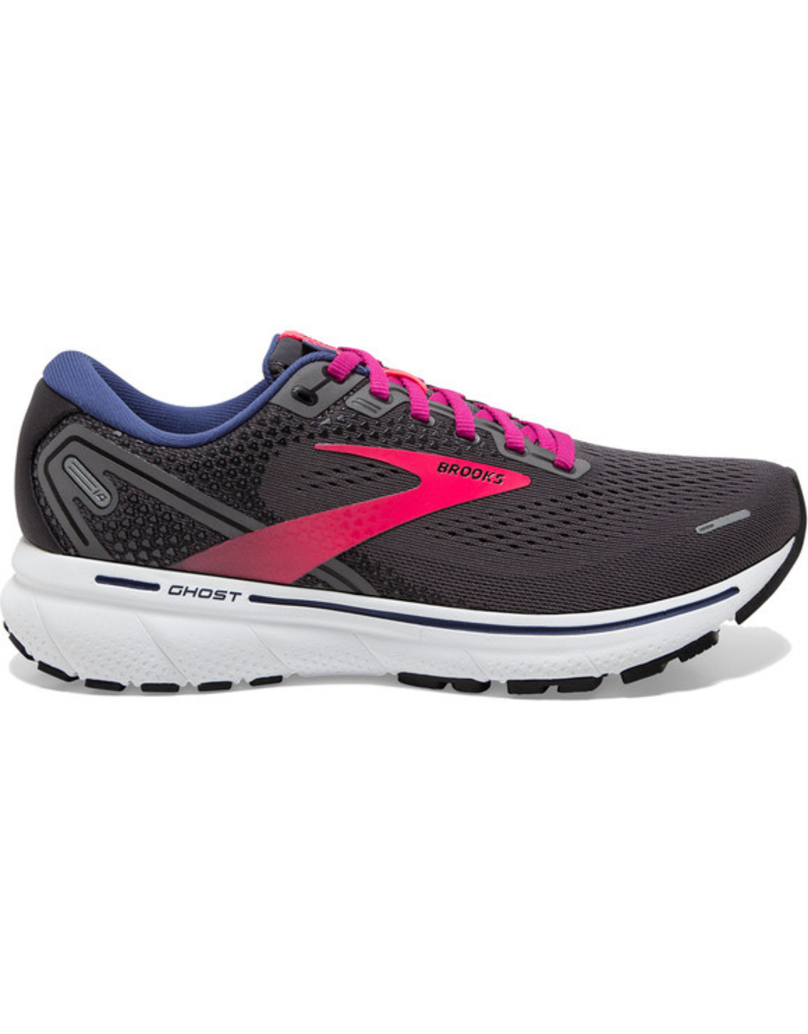 Brooks Ghost 14-Pearl/Black/Pink-Dames