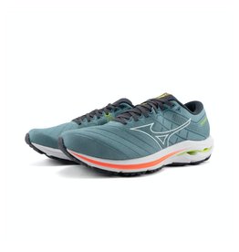 Mizuno WAVE INSPIRE 18-SmokeB/White/NeonFlame-Heren