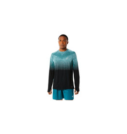 Asics SEAMLESS LS TOP-VELVET PINE/PERFORMANCE BLACK-Heren