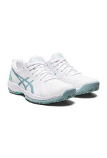 Asics SOLUTION SWIFT FF CLAY-WHITE/SMOKE BLUE-Dames