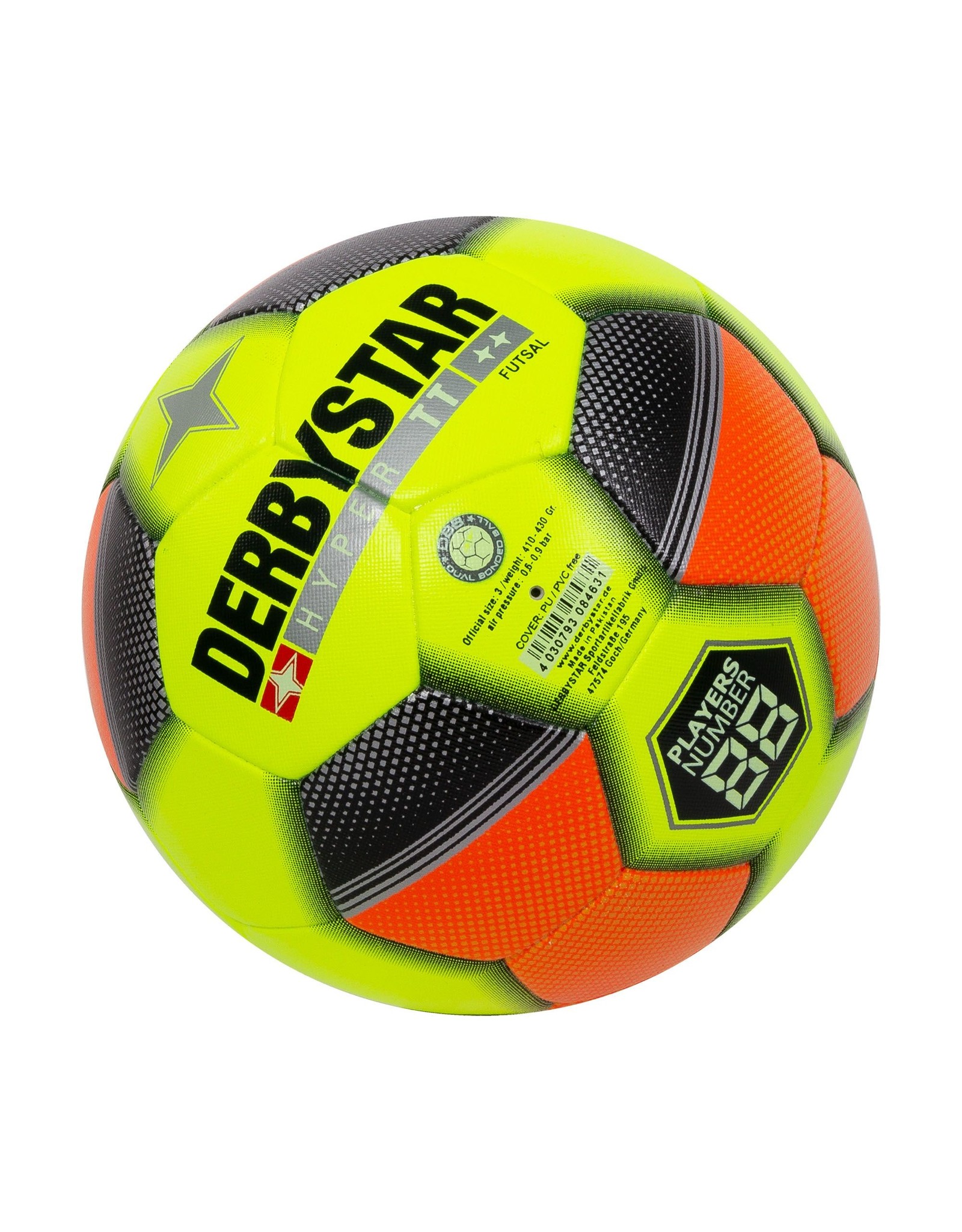 Derbystar Futsal Hyper TT-Yellow - Orange