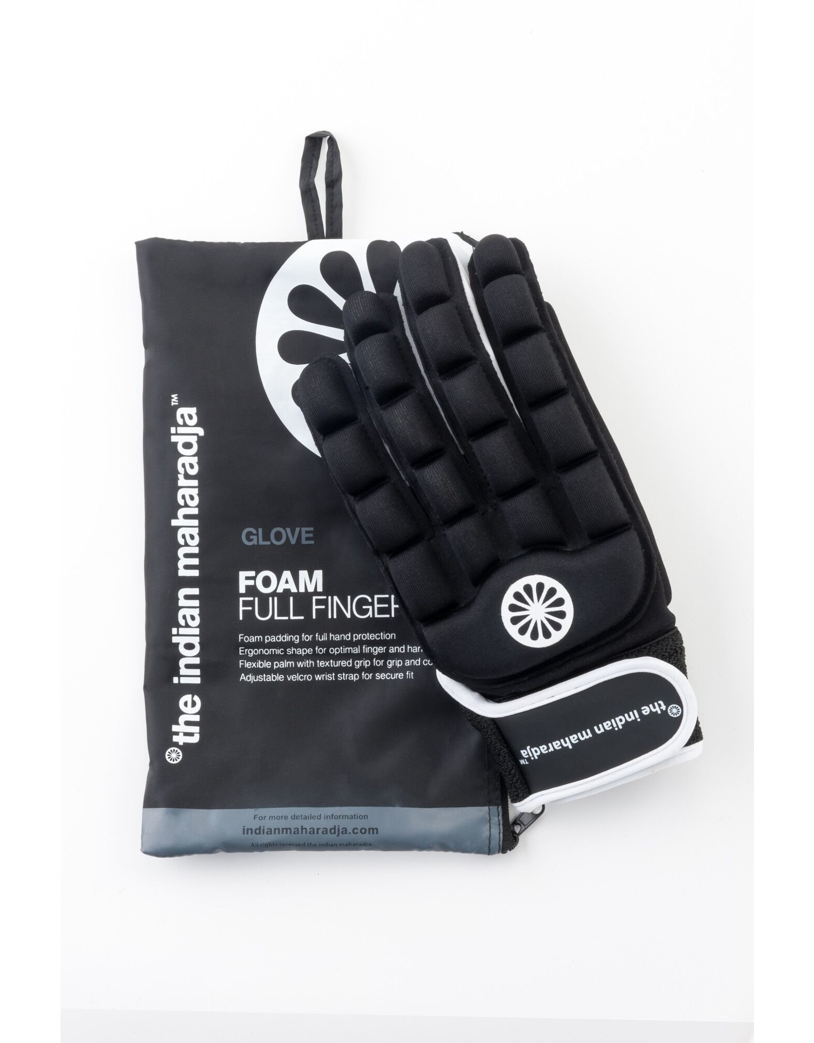 The Indian Maharadja The Indian Maharadja Glove foam full finger [left]-black