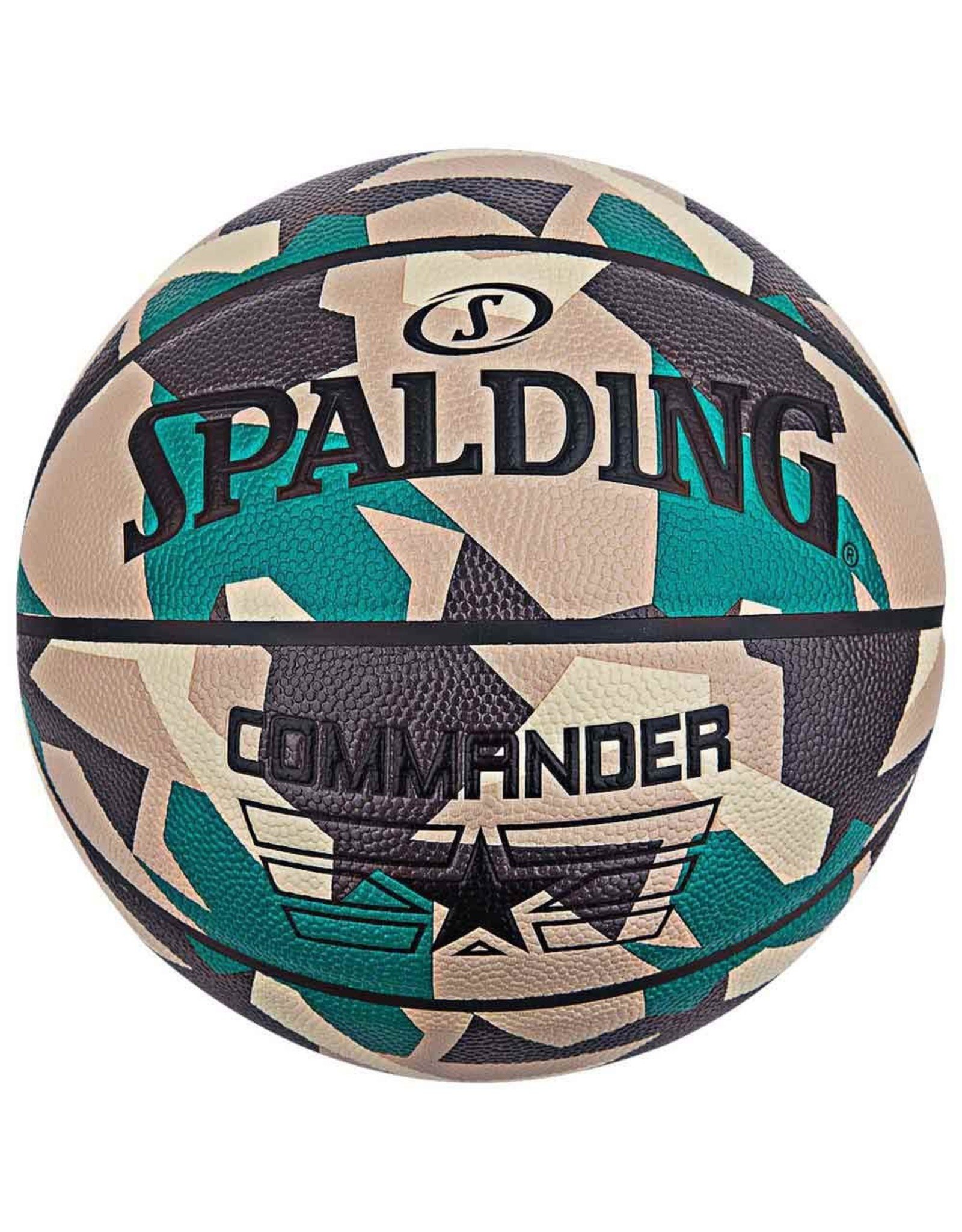 Spalding Commander Poly Sz7 Rubber Basketbal