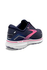 Brooks Ghost 15-Dames-Peacoat/Blue/Pink