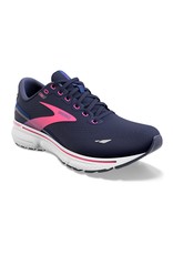 Brooks Ghost 15-Dames-Peacoat/Blue/Pink