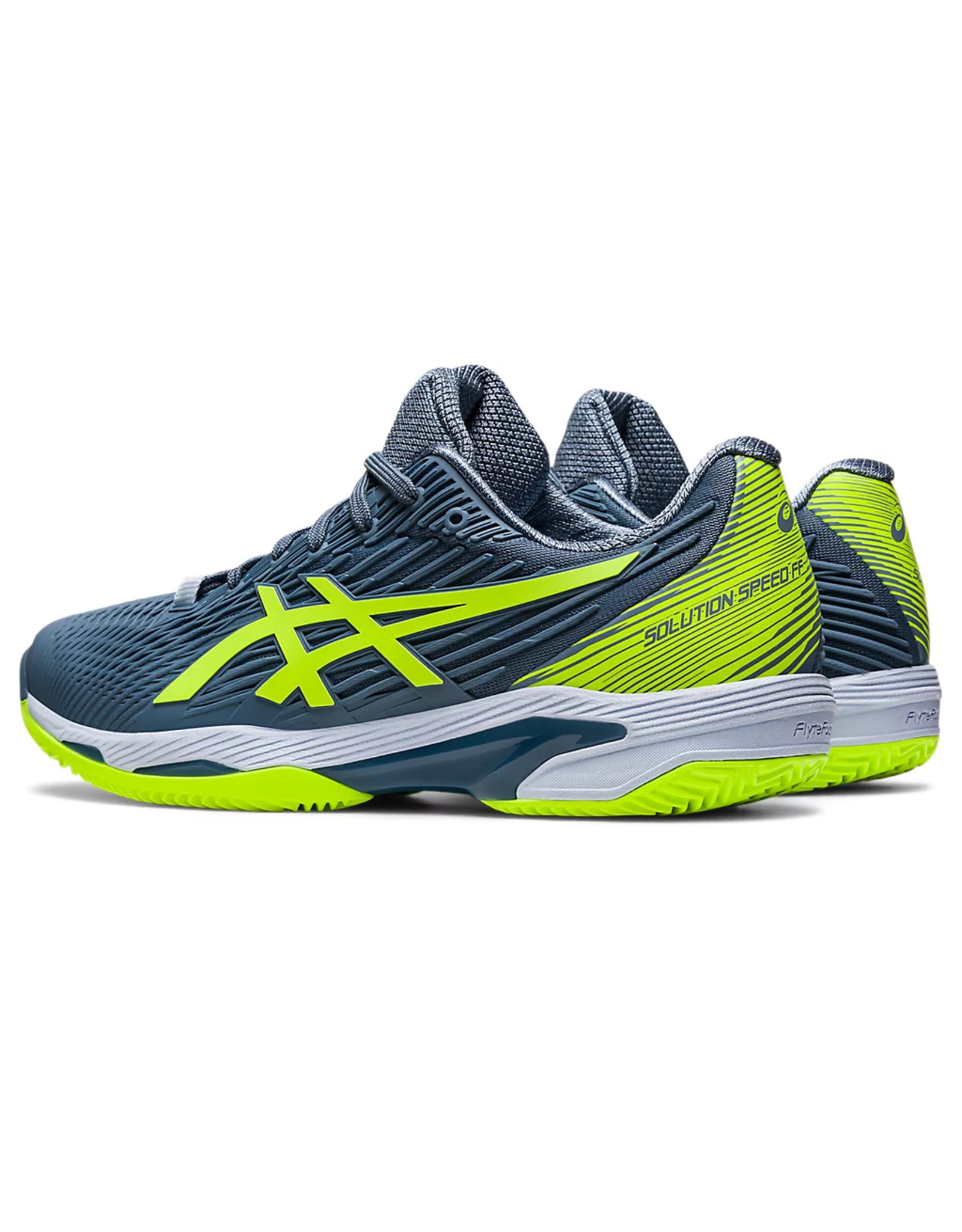 Asics SOLUTION SPEED FF 2 CLAY-STEEL BLUE/HAZARD GREEN-Heren