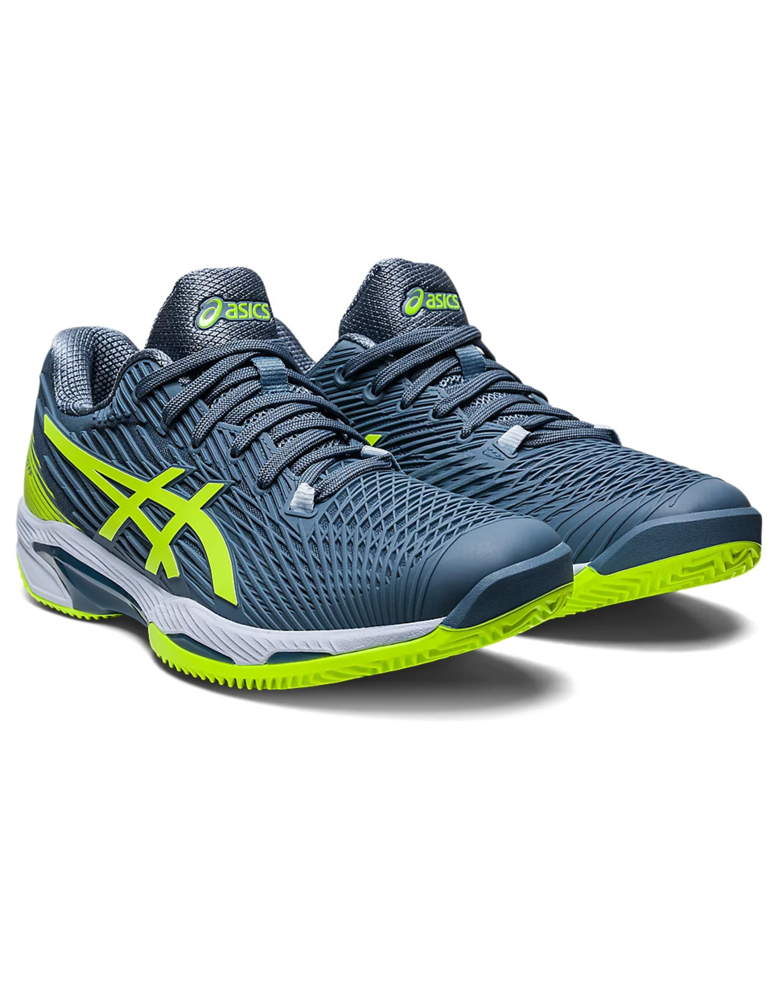 Asics SOLUTION SPEED FF 2 CLAY-STEEL BLUE/HAZARD GREEN-Heren