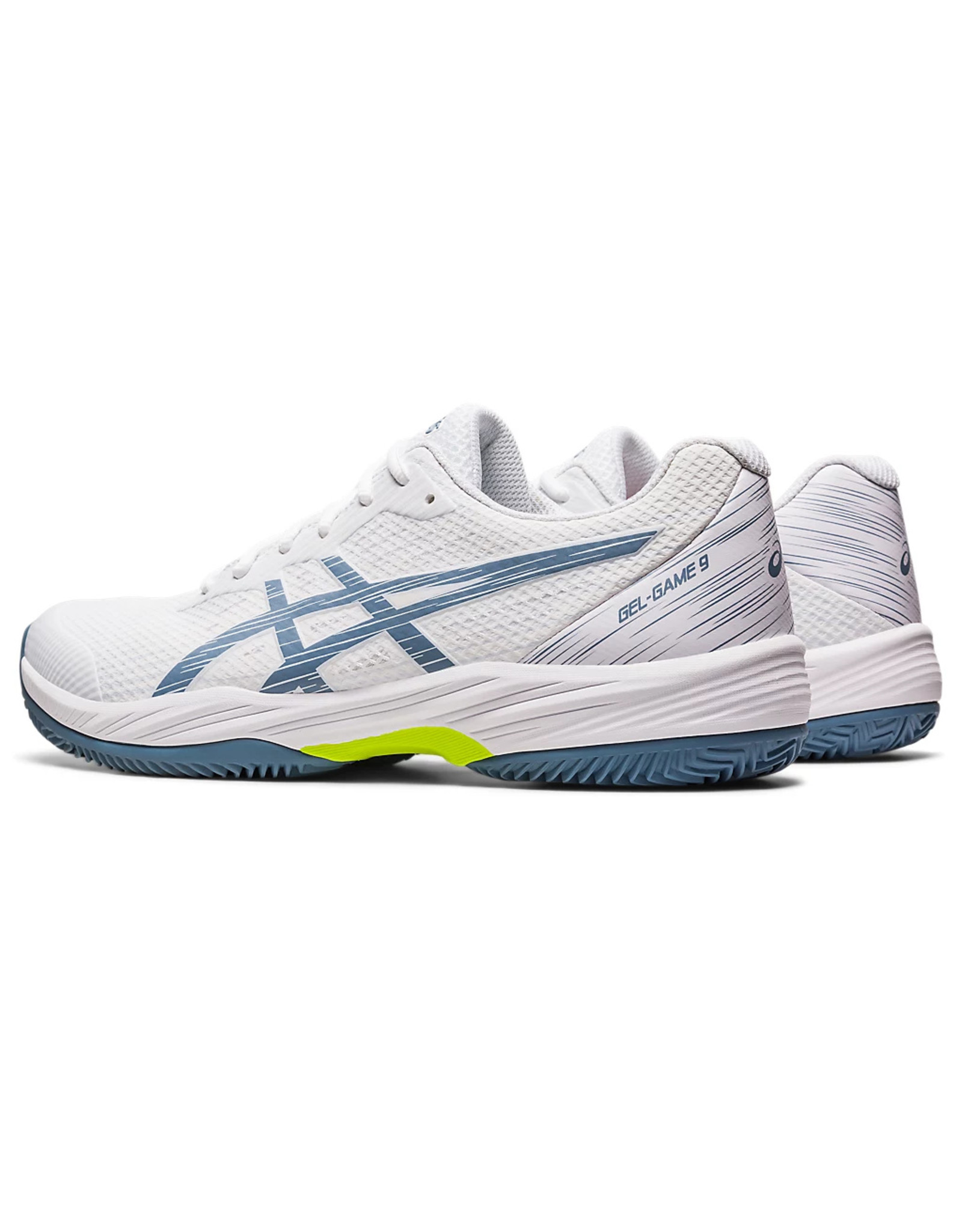 Asics GEL-GAME 9 CLAY/OC-WHITE/STEEL BLUE-Heren