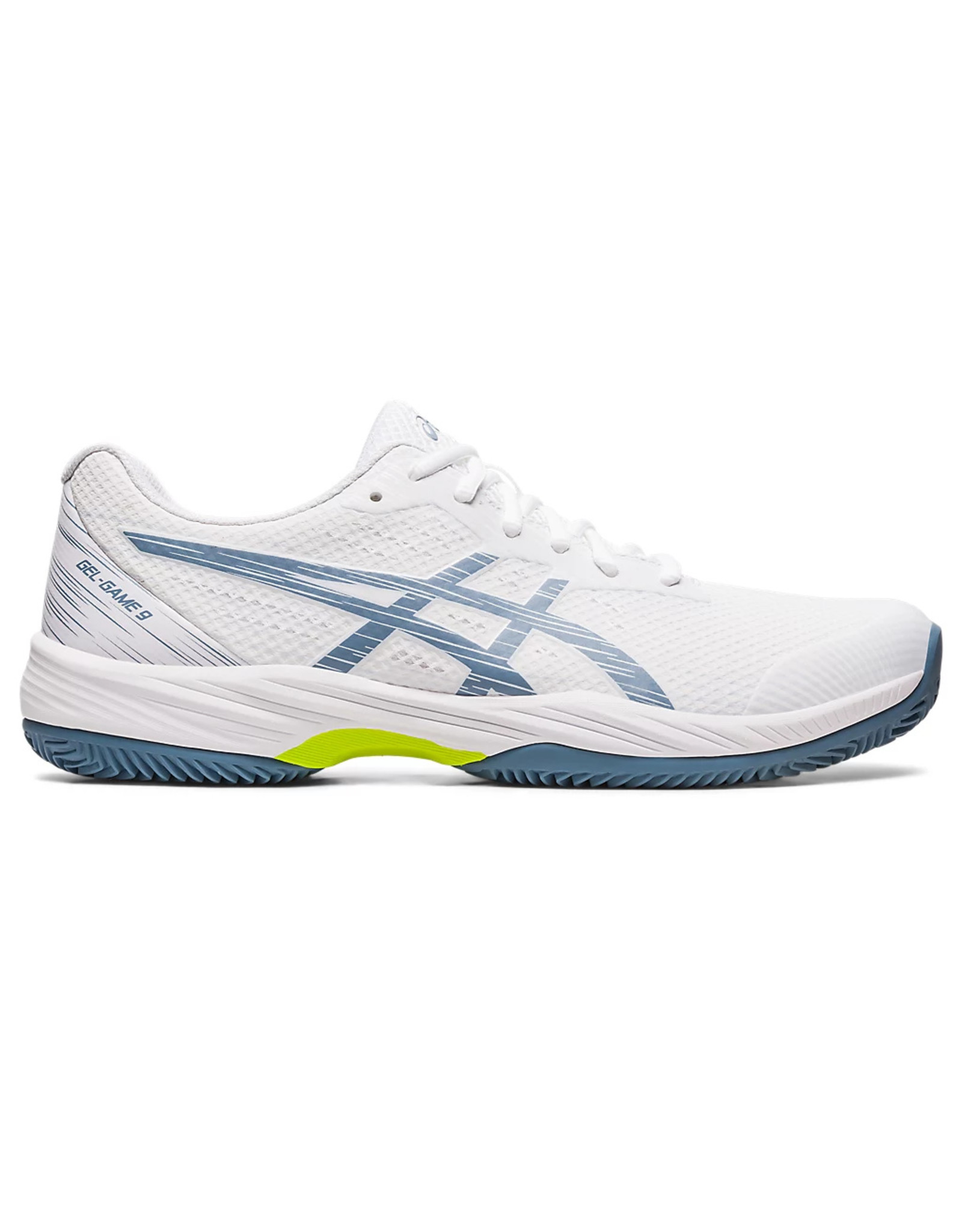 Asics GEL-GAME 9 CLAY/OC-WHITE/STEEL BLUE-Heren