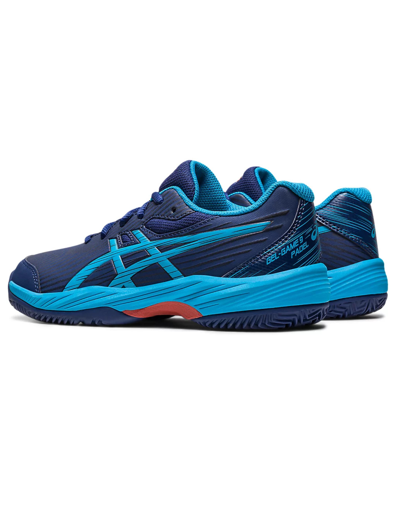 Asics GEL-GAME 9 PADEL GS-INDIGO BLUE/ISLAND BLUE-Kinderen