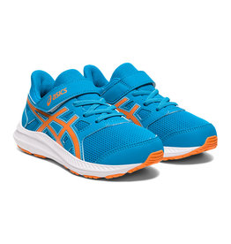 Asics JOLT 4 PS-ISLAND BLUE/SUN PEACH-Kinderen