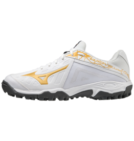 Mizuno WAVE LYNX Unisex-Wht/MPGold/IronGate