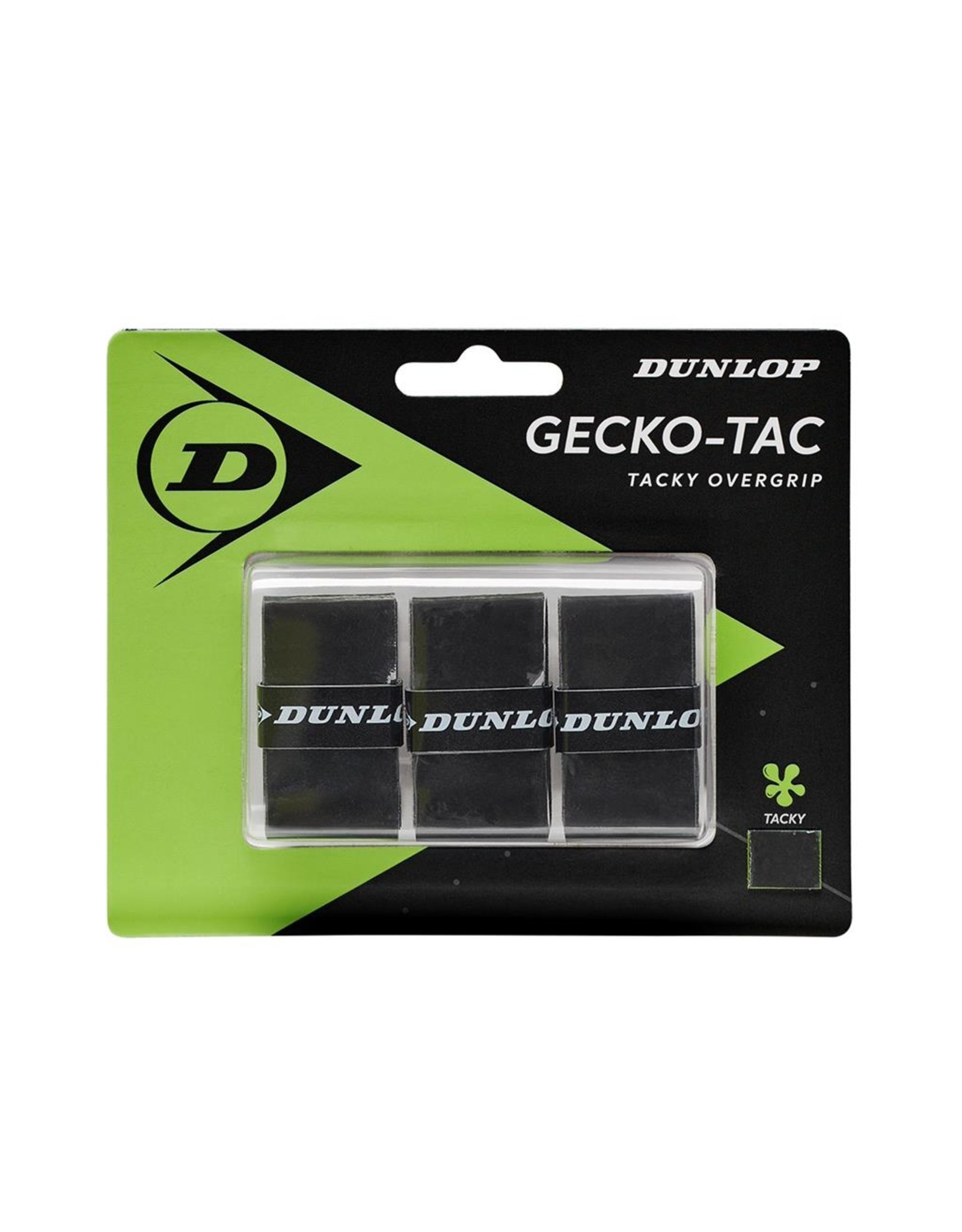 Dunlop D TAC GECKO-TAC OVERGRIP BLACK 3PCS