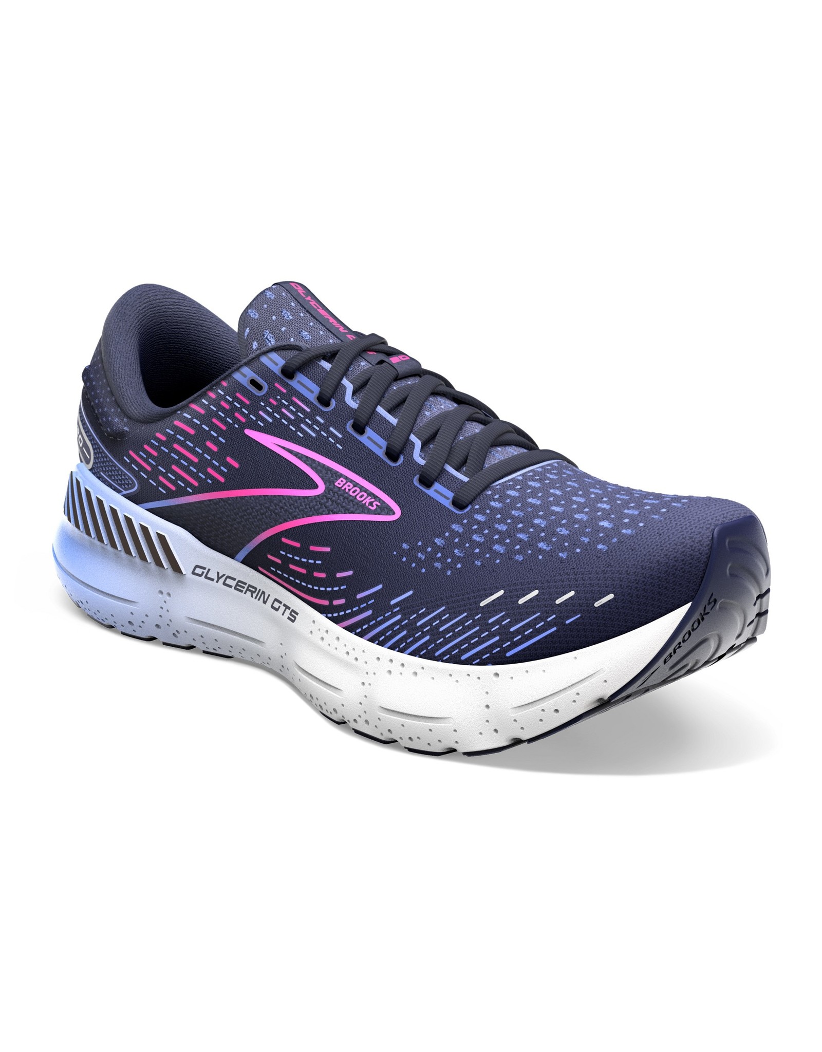 Brooks Glycerin GTS 20-Dames-Peacoat/Blue/Pink