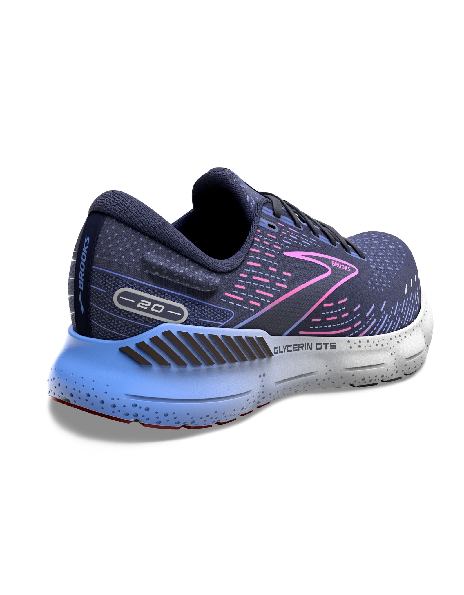 Brooks Glycerin GTS 20-Dames-Peacoat/Blue/Pink