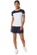 Asics WOMEN COURT SS TOP-BRILLIANT WHITE/MIDNIGHT-Dames