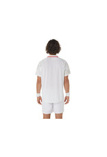 Asics MEN COURT GRAPHIC POLO-SHIRT-BRILLIANT WHITE-Heren