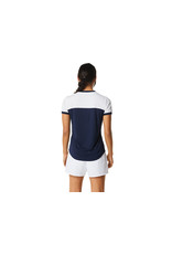 Asics WOMEN COURT SS TOP-MIDNIGHT/BRILLIANT WHITE-Dames