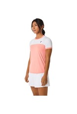 Asics WOMEN COURT SS TOP-GUAVA/BRILLIANT WHITE-Dames