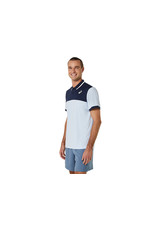 Asics MEN COURT POLO SHIRT-SOFT SKY/MIDNIGHT-Heren