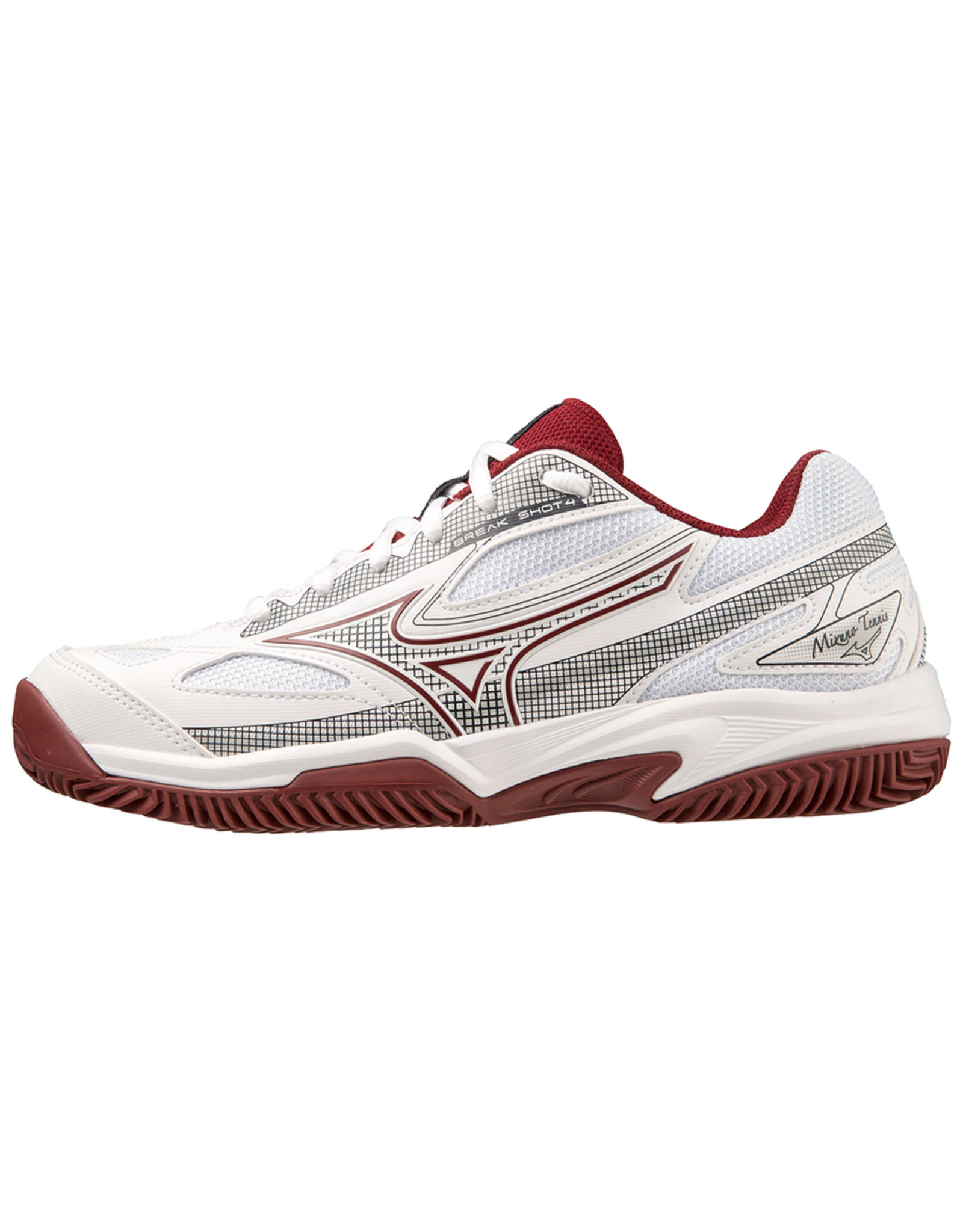 Mizuno BREAK SHOT 4 CC Dames-White/Cabernet/Papyrus