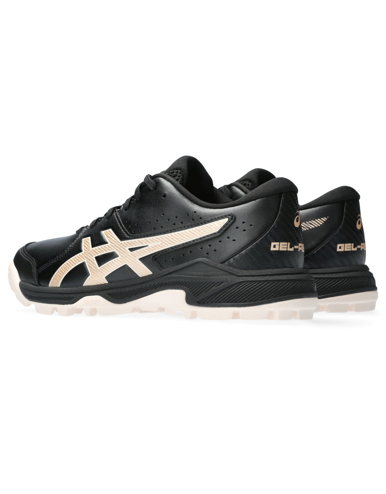 Asics GEL-PEAKE 2 GS-Kinderen-BLACK/CHAMPAGNE