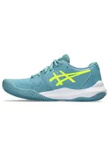 Asics GEL-CHALLENGER 14 CLAY-Dames-GRIS BLUE/SAFETY YELLOW