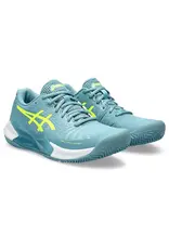 Asics GEL-CHALLENGER 14 CLAY-Dames-GRIS BLUE/SAFETY YELLOW